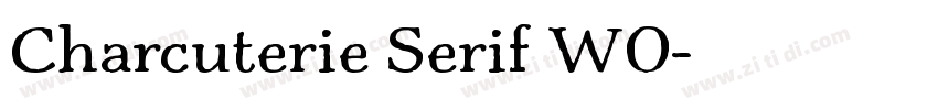 Charcuterie Serif W0字体转换